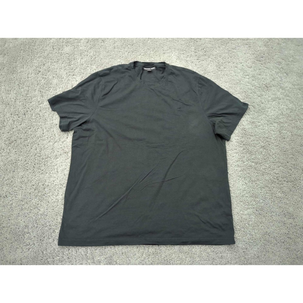 Michael Kors T Shirt Mens XXL Black Short Sleeve Crewneck Preppy Casual